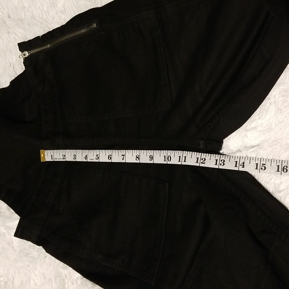 Madewell Cali Demi-Boot Overalls in Black Frost Size Small - Picture 8 of 16